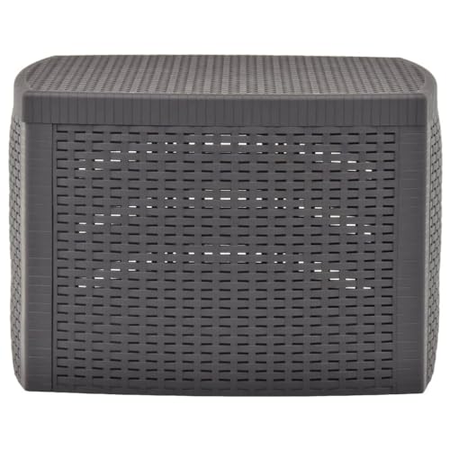 Generico Kangqiling Beistelltisch Farbe Kaffee 54 x 54 x 36,5 cm aus Kunststoff, Grau, 48776 von Generisch