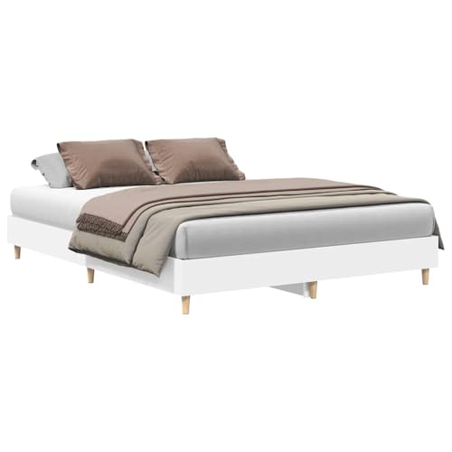 Generico Kangqiling Bettgestell ohne Matratze 150 x 200 cm aus mehrschichtigem Holz, 3328708 von Generisch