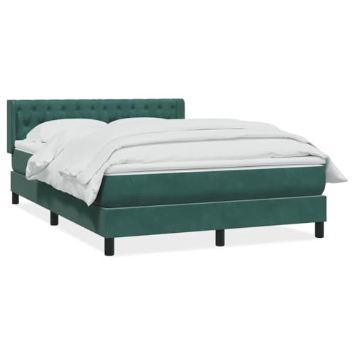 Generico Kangqiling Bettgestell ohne Matratze Eiche Rauchgrau 150 x 200 cm aus Spanplatte, Braun, 4106892 von Generisch
