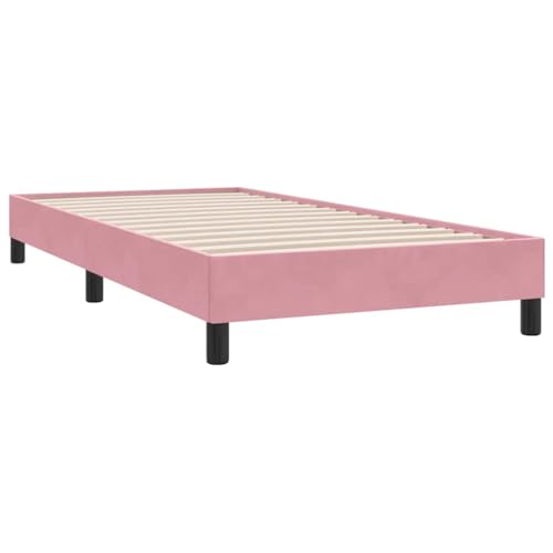 Generico Kangqiling Bettgestell ohne Matratze Rosa 100 x 210 cm aus Samt, Rosa, 4101348 Generico Kangqiling Bettgestell ohne Matratze Rosa 100 x 210 cm aus Samt, Rosa, 4101348 von Generisch