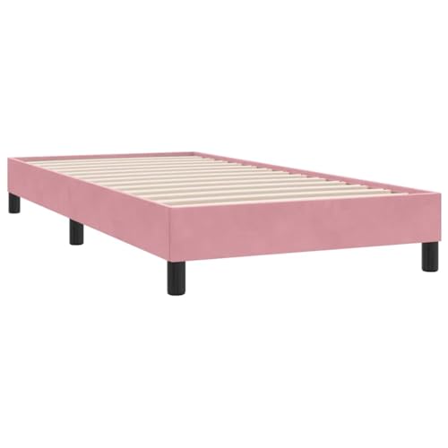 Generico Kangqiling Bettgestell ohne Matratze Rosa 80 x 220 cm Samt, Rosa, 4101384 Generico Kangqiling Bettgestell ohne Matratze Rosa 80 x 220 cm Samt, Rosa, 4101384 von Generisch