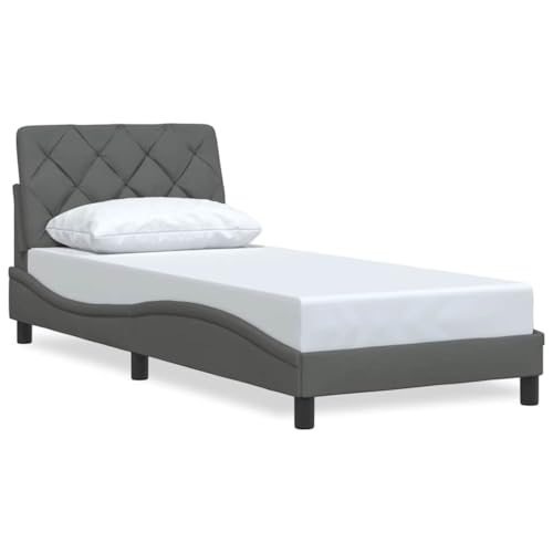 Generico Kangqiling Bettgestell ohne Matratze dunkelgrau 80 x 200 cm Stoff, grau, 3310560 Generico Kangqiling Bettgestell ohne Matratze dunkelgrau 80 x 200 cm Stoff, grau, 3310560 von Generisch