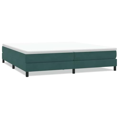 Generico Kangqiling Boxspringbett ohne Matratze dunkelgrün 200x210 cm Samt, grün, 3315846 von Generisch