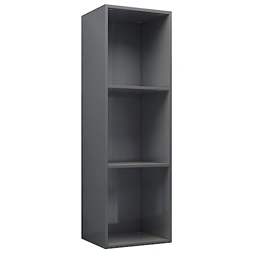 Generico Kangqiling Bücherregal / TV-Schrank, grau, glänzend, 36 x 30 x 114 cm, Holz, mehrschichtig, Grau, 800143 Generico Kangqiling Bücherregal / TV-Schrank, grau, glänzend, 36 x 30 x 114 cm, Holz, mehrschichtig, Grau, 800143 von Generisch