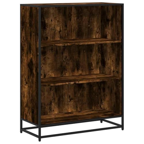 Generico Kangqiling Bücherregal Eiche Rauchgrau 80,5 x 35 x 107,5 cm aus mehrschichtigem Holz, Braun, 849121 Generico Kangqiling Bücherregal Eiche Rauchgrau 80,5 x 35 x 107,5 cm aus mehrschichtigem Holz, Braun, 849121 von Generisch