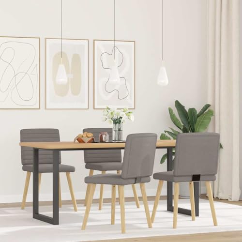 Generico Kangqiling Esszimmerstühle 4 Stück Taupe aus Stoff, Taupe, 3315280 von Generisch
