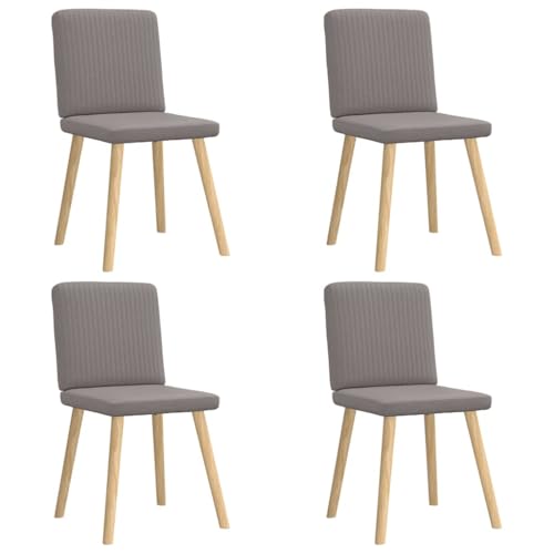 Generico Kangqiling Esszimmerstühle 4 Stück Taupe aus Stoff, Taupe, 3315303 von Generisch