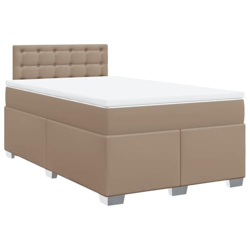 Generico Kangqiling Federbett mit Cappuccino-Matratze 120 x 200 cm Kunstleder, Braun, 3286119 von Generisch