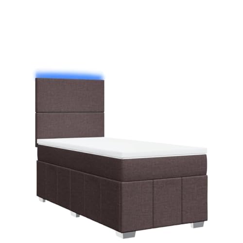 Generico Kangqiling Federbett mit Matratze Dunkelbraun 100 x 200 cm Stoff, Braun, 3293875 von Generisch