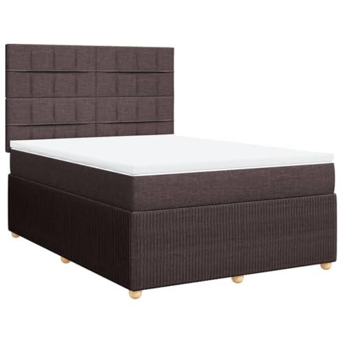 Generico Kangqiling Federbett mit Matratze Dunkelbraun 140 x 200 cm Stoff, Braun, 3292082 von Generisch