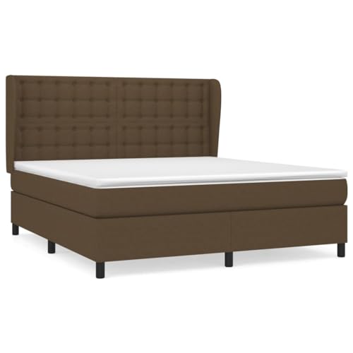 Generico Kangqiling Federbett mit Matratze Dunkelbraun 160 x 200 cm Stoff, Braun, 3128296 von Generisch