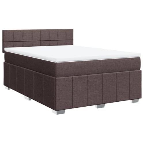 Generico Kangqiling Federbett mit Matratze Dunkelbraun 160 x 200 cm Stoff, Braun, 3287122 von Generisch