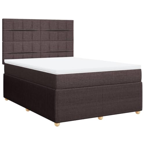 Generico Kangqiling Federbett mit Matratze Dunkelbraun 160 x 200 cm Stoff, Braun, 3292110 von Generisch