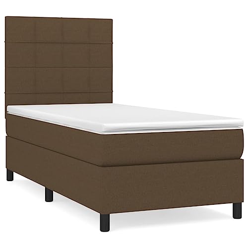 Generico Kangqiling Federbett mit Matratze Dunkelbraun 80 x 200 cm Stoff, Braun, 3141732 von Generisch