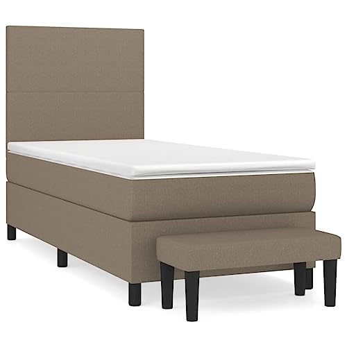 Generico Kangqiling Federbett mit Matratze Taupe 100 x 200 cm aus Stoff, taupe, 3136417 von Generisch