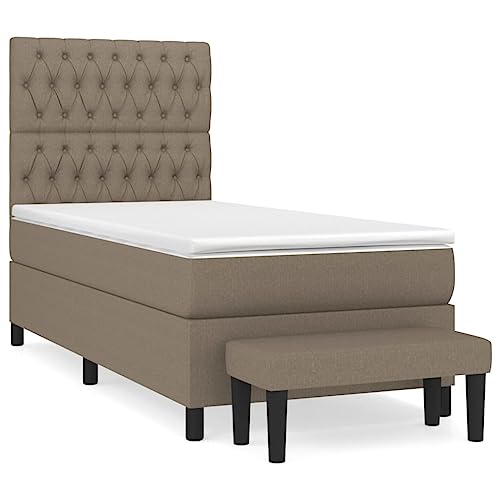 Generico Kangqiling Federbett mit Matratze Taupe 100 x 200 cm aus Stoff, taupe, 3136817 von Generisch