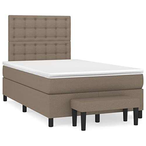 Generico Kangqiling Federbett mit Matratze Taupe 120 x 200 cm aus Stoff, taupe, 3136905 von Generisch