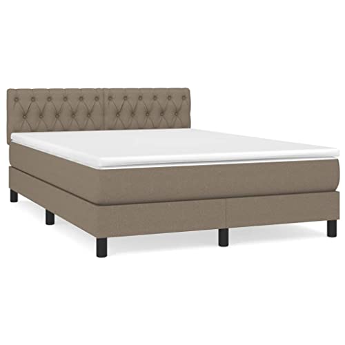 Generico Kangqiling Federbett mit Matratze Taupe 140 x 190 cm aus Stoff, taupe, 3140293 von Generisch