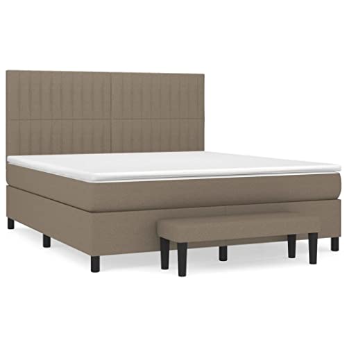 Generico Kangqiling Federbett mit Matratze Taupe 160 x 200 cm aus Stoff, taupe, 3136769 von Generisch
