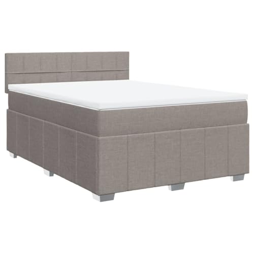 Generico Kangqiling Federbett mit Matratze Taupe 160 x 200 cm aus Stoff, taupe, 3287123 von Generisch