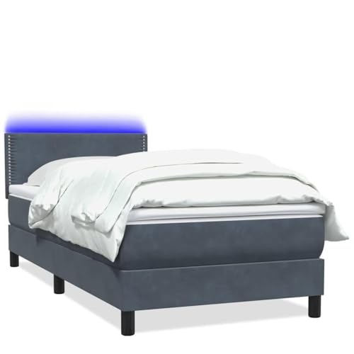 Generico Kangqiling Federbett mit Matratze dunkelgrau 90 x 220 cm Samt, Grau, 3316816 Generico Kangqiling Federbett mit Matratze dunkelgrau 90 x 220 cm Samt, Grau, 3316816 von Generisch