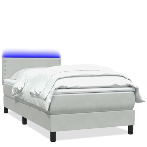 Generico Kangqiling Federbett mit Matratze hellgrau 80 x 210 cm Samt, Grau, 3316761 Generico Kangqiling Federbett mit Matratze hellgrau 80 x 210 cm Samt, Grau, 3316761 von Generisch