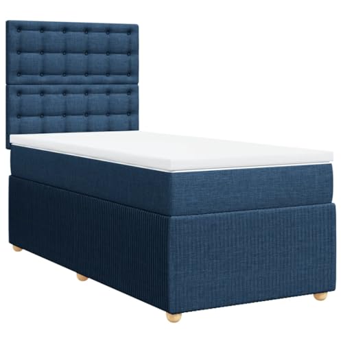Generico Kangqiling Federbett mit blauer Matratze 100 x 200 cm aus Stoff, blau, 3291987 von Generisch