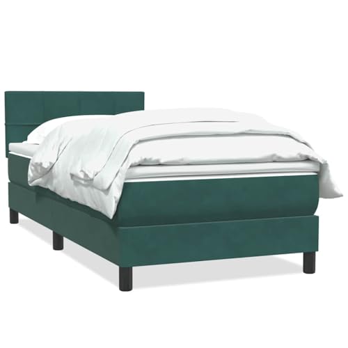 Generico Kangqiling Federbett mit dunkelgrüner Matratze 80 x 220 cm Samt, grün, 3316236 von Generisch
