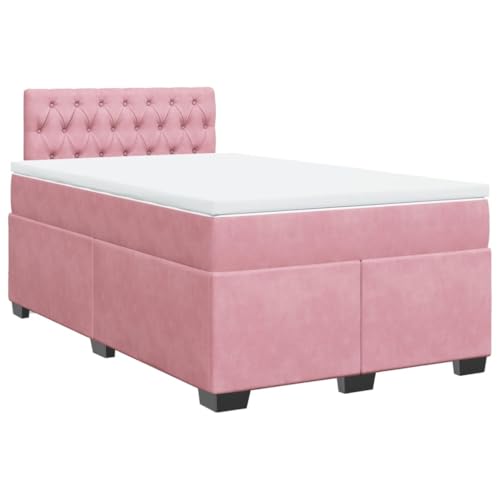 Generico Kangqiling Federbett mit rosa Matratze 120 x 190 cm aus Samt, Rosa, 3286269 von Generisch