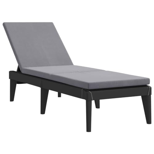 Generico Kangqiling Kinderbett mit Kissen Anthrazit 186 x 60 x 29 cm aus Polypropylen, Anthrazit, 364223 von Generisch