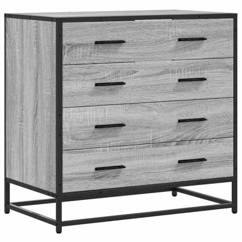 Generico Kangqiling Kommode Grau Sonoma 70 x 41 x 70 cm aus mehrschichtigem Holz, Grau, 849082 von Generisch