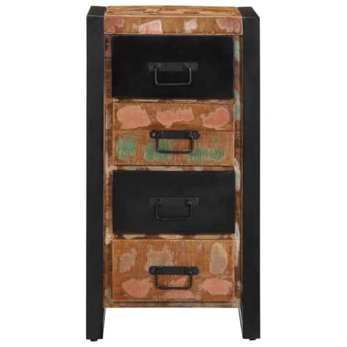 Generico Kangqiling Kommode Mehrfarbig 40 x 40 x 90 cm Massivholz, mehrfarbig, 4013582 von Generisch