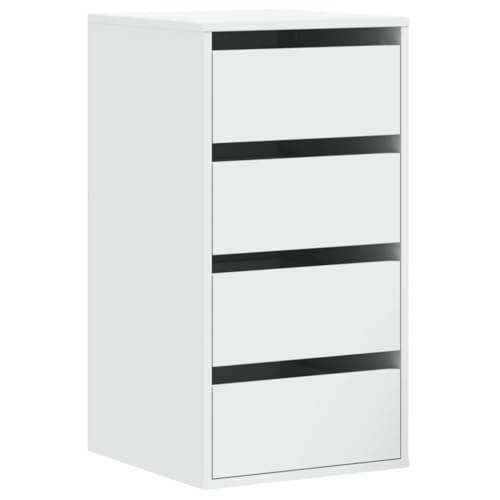 Generico Kangqiling Kommode weiß 40 x 41 x 76 cm aus mehrschichtigem Holz, 852861 von Generisch