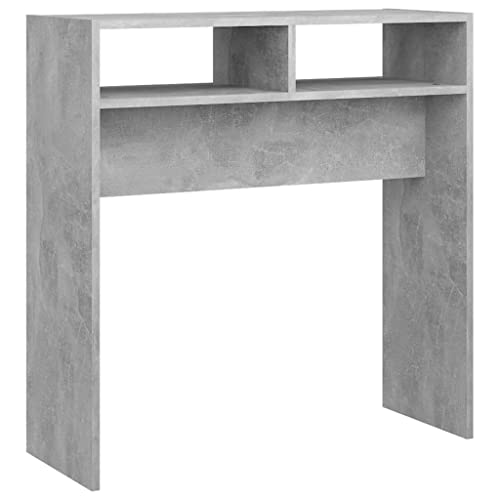 Generico Kangqiling Konsolentisch, Grau, 78 x 30 x 80 cm, Holz, mehrschichtig, Grau, 808300 von Generisch