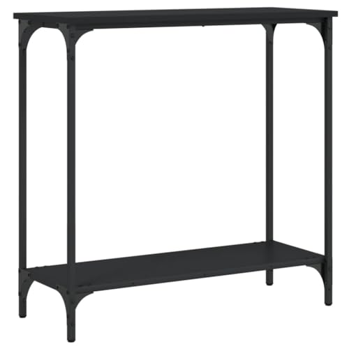 Generico Kangqiling Konsolentisch, Schwarz, 75 x 30,5 x 75 cm aus mehrschichtigem Holz, schwarz, 837707 Generico Kangqiling Konsolentisch, Schwarz, 75 x 30,5 x 75 cm aus mehrschichtigem Holz, schwarz, 837707 von Generisch