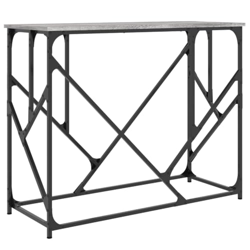 Generico Kangqiling Konsolentisch, Sonoma-Grau, 100 x 40 x 80 cm aus mehrschichtigem Holz, Grau, 834118 Generico Kangqiling Konsolentisch, Sonoma-Grau, 100 x 40 x 80 cm aus mehrschichtigem Holz, Grau, 834118 von Generisch