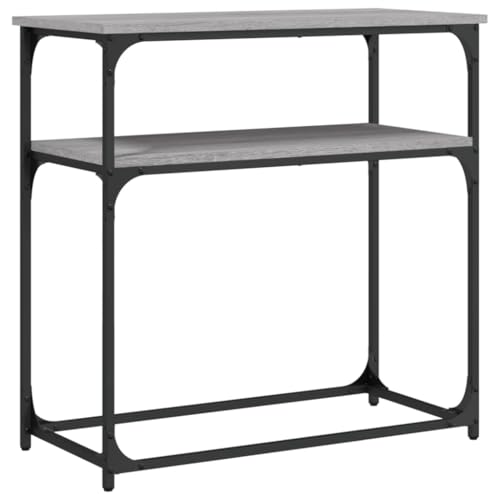 Generico Kangqiling Konsolentisch Grau Sonoma 75 x 35,5 x 75 cm aus mehrschichtigem Holz, Grau, 834073 Generico Kangqiling Konsolentisch Grau Sonoma 75 x 35,5 x 75 cm aus mehrschichtigem Holz, Grau, 834073 von Generisch