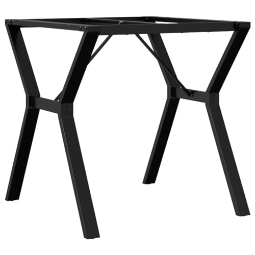 Generico Kangqiling Rahmen Y-förmige Beine für Esstisch 70 x 70 x 73 cm aus Stahl, Schwarz, 357932 Generico Kangqiling Rahmen Y-förmige Beine für Esstisch 70 x 70 x 73 cm aus Stahl, Schwarz, 357932 von Generisch