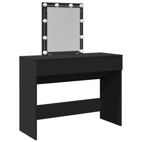 Generico Kangqiling Schminktisch mit LED, schwarz, 100 x 40 x 130 cm, 848193 Generico Kangqiling Schminktisch mit LED, schwarz, 100 x 40 x 130 cm, 848193 von Generisch