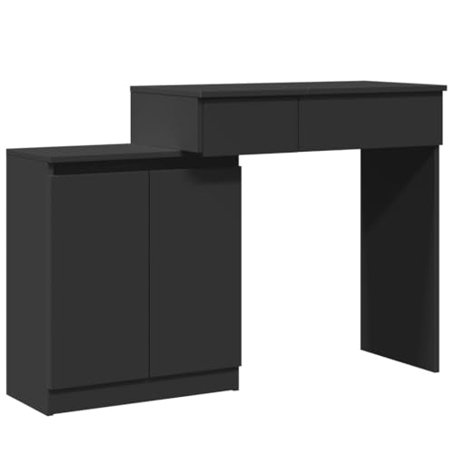 Generico Kangqiling Schminktisch mit LED, schwarz, 115 x 37 x 110,5 cm, 848228 Generico Kangqiling Schminktisch mit LED, schwarz, 115 x 37 x 110,5 cm, 848228 von Generisch