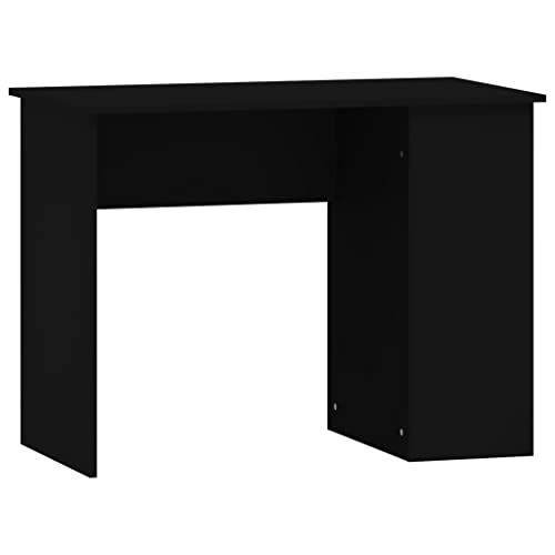 Generico Kangqiling Schreibtisch Schwarz 100 x 55 x 75 cm aus mehrschichtigem Holz, schwarz, 823025 Generico Kangqiling Schreibtisch Schwarz 100 x 55 x 75 cm aus mehrschichtigem Holz, schwarz, 823025 von Generisch