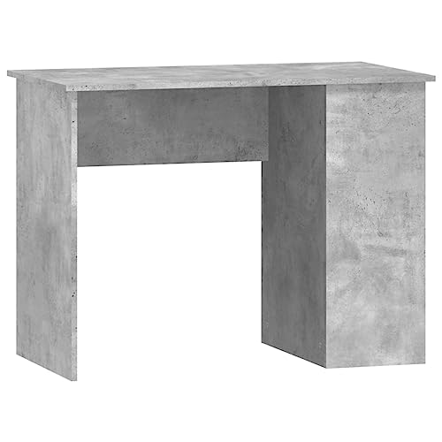 Generico Kangqiling Schreibtisch grau Beton 100 x 55 x 75 cm aus mehrschichtigem Holz, Grau, 823028 von Generisch