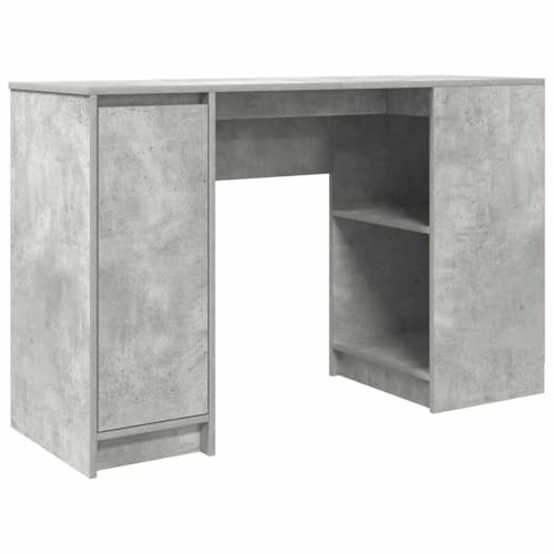 Generico Kangqiling Schreibtisch grau Beton 120 x 42 x 76 cm aus mehrschichtigem Holz, Grau, 861817 von Generisch