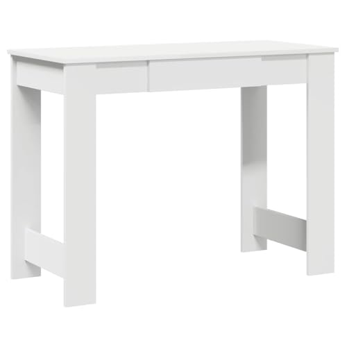 Generico Kangqiling Schreibtisch weiß 100 x 45 x 75 cm aus mehrschichtigem Holz, 860427 von Generisch
