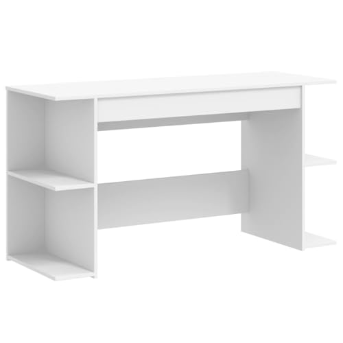 Generico Kangqiling Schreibtisch weiß 140 x 50 x 75 cm aus mehrschichtigem Holz, 840548 von Generisch