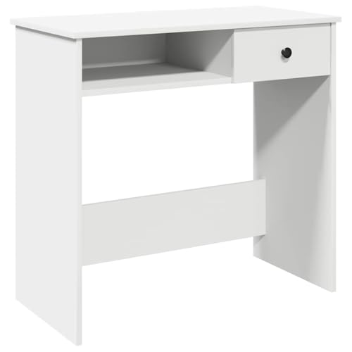 Generico Kangqiling Schreibtisch weiß 80 x 40 x 75 cm aus mehrschichtigem Holz, 860472 von Generisch
