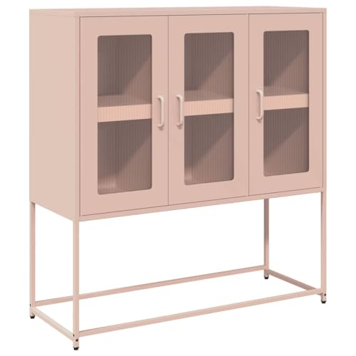 Generico Kangqiling Sideboard Rosa 100,5 x 39 x 107 cm aus kaltgewalztem Stahl, Rosa, 853405 Generico Kangqiling Sideboard Rosa 100,5 x 39 x 107 cm aus kaltgewalztem Stahl, Rosa, 853405 von Generisch