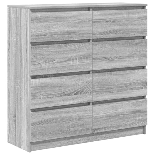 Generico Kangqiling Sideboard Sideboard Grau Sonoma 100 x 35 x 99 cm aus mehrschichtigem Holz, Grau, 3328494 von Generisch