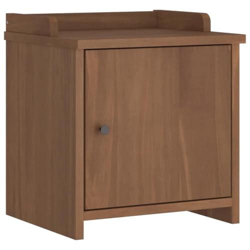 Generico Kangqiling Sitzbank Sandnes 45 x 40 x 50 cm Massivholz Kiefer, braun, 4010449 von Generisch
