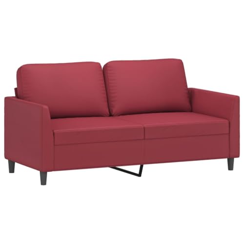 Generico Kangqiling Sofa 2-Sitzer Weinrot 140 cm Kunstleder rot 359336 Generico Kangqiling Sofa 2-Sitzer Weinrot 140 cm Kunstleder rot 359336 von Generisch